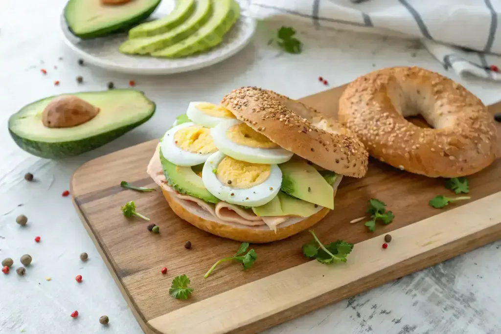 Protein Bagels Recipe That Transformed My Mornings (Easy, Healthy, and High Protein) Protein bagels recipe Protein bagel with toppings